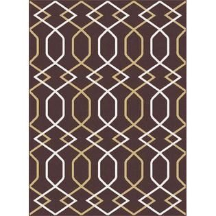 Country Living Barnside Squares Woven Rug   Brown 30x48