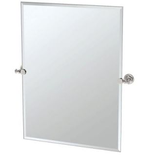 Gatco Tavern 31 1/2 in. x 28 in. Rectangle Mirror in Polished Nickel 4129S