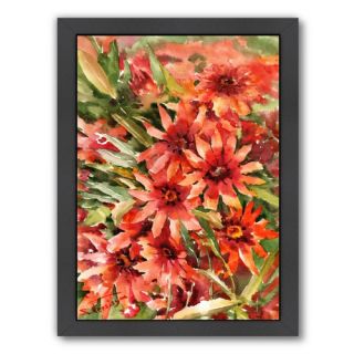 Americanflat Blanket Flowers by Suren Nersisyan Framed Painting Print