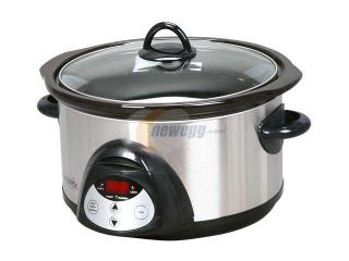 CROCK POT SCRC501SSNP Stainless Steel 5 Qt. Countdown Slow Cooker