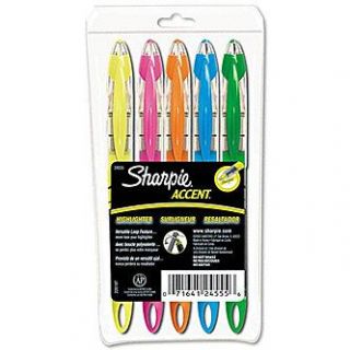 Sharpie Accent Liquid Pen Style Highlighter Chisel Tip Assorted 5/Set
