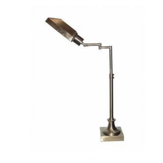 Cal Lighting Swing Arm 30 H Table Lamp with Bell Shade