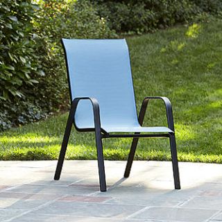 Essential Garden Bartlett Light Blue Stack Chair* Limited Availability