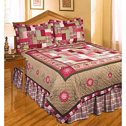 Megans Rose Cotton Patchwork Quilt  ™ Shopping   Great