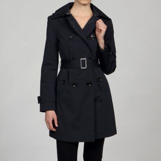 MICHAEL Michael Kors Womens Hooded Trench Coat  