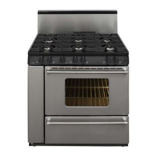 Premier 6 Burner Freestanding 3.9 cu ft Gas Range (Stainless) (Common: 36 in; Actual: 36 in)