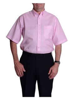 Double TWO King Size Oxford Weave Shirt Pink