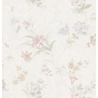 Brewster 8 in. W x 10 in. H Lily Floral Wallpaper Sample 149 73317SAM