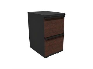Zapf Mobile Ped, File/File, Dark Neutral, Figured Mahogany Fronts, 19"D