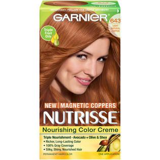 Garnier 643 Light Natural Copper Nourishing Color Creme 1 KT BOX