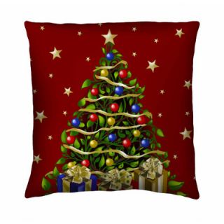 Holiday Elegance Elegant Tree Silk Pillow