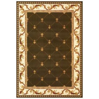 Kas Rugs Elegant Traditions Green 5 ft. 3 in. x 7 ft. 7 in. Area Rug COR532353X77