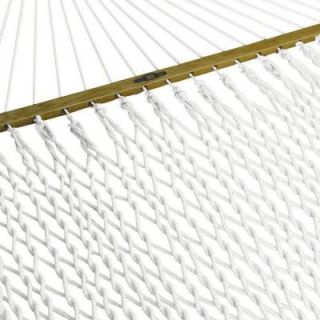 Pawleys Island 13 ft. Deluxe Polyester Patio Rope Hammock in White 14OP