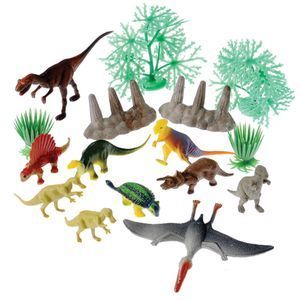 US Toy Group Dinosaur & Landscape Set/16 Pc 27 Pieces   4246   4246