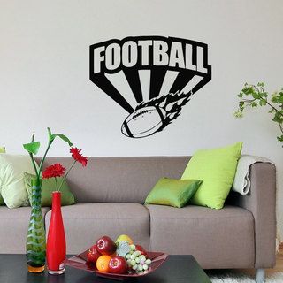 American Football Lets Play Vinyl Sticker Wall Art   17364953