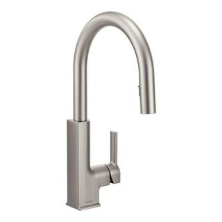 MOEN STO Single Handle Pull Down Sprayer Kitchen Faucet with Reflex in Spot Resist Stainless S72308SRS