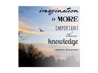 Imagination is More Important Than Knowledge   Albert Einstein Poster Print by Veruca Salt (12 x 12)
