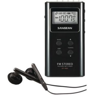 Sangean DT180BLK Pocket AM/FM Digital Radio, Black