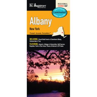 Albany Laminated Map by Universal Map