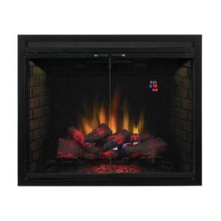 SpectraFire Builder's 39 in. Vent Free Electric Fireplace Insert with Swinging Doors 39EB500GRS