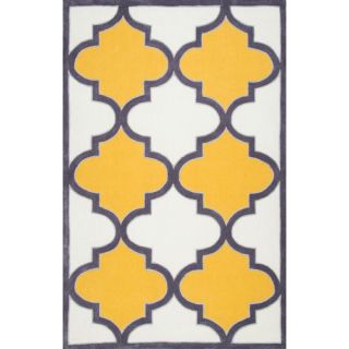 Fez Hand Tufted Gold Area Rug