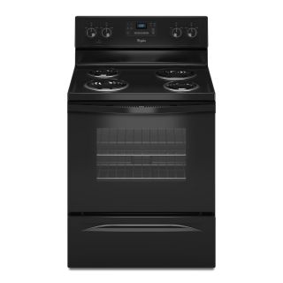 Whirlpool Freestanding 4.8 cu ft Self Cleaning Electric Range (Black) (Common: 30 in; Actual: 29.87 in)
