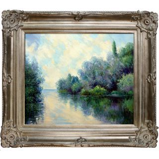 Tori Home The Seine Near Giverny by Claude Monet Framed Painting Print