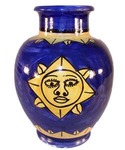 Engraved Sun Ceramic Vase (Morocco)   1140125   Shopping