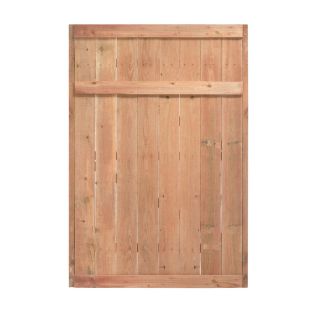 Color Treated Stain Pressure Treated Pine Privacy Fence Gate (Common: 3.75 ft x 6 ft; Actual: 3.75 ft x 6 ft)