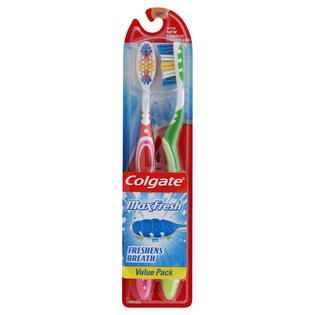 Colgate Palmolive MaxFresh Toothbrush, Full Head, Soft 256, Value Pack