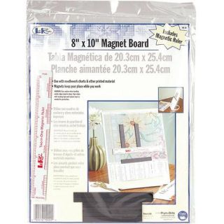 LoRan Magnet Board, 8" x 10" & 6" Ruler
