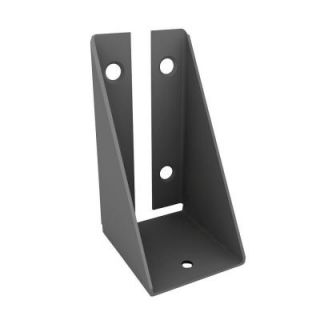 Powder Coated Steel RailLok Bracket System with Screws for Fence Section to Post Connections RLBLK