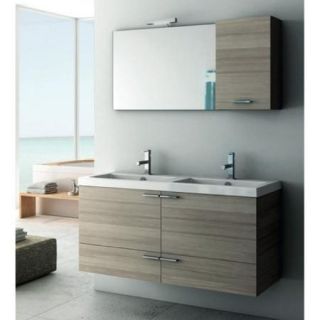ACF by Nameeks ACF ANS11 LC New Space 47 in. Double Bathroom Vanity Set   Larch Canapa