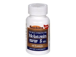 Sundown Melatonin, Extra Strength, 5 mg, 60 Tablets