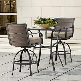 Ty Pennington Style Quincy 3pc High Swivel Bistro   Outdoor Living