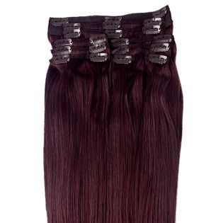 Irresistible Me  24 Rosewood (#99J) 100% natural Indian Remy Clip in
