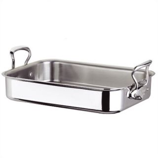 Mauviel Mcook CookStyle 7.3 qt. Roasting Pan with Stainless Steel