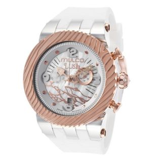 Mulco Mens Lush Rose Gold Plated Stainless Steel Chronograph Watch