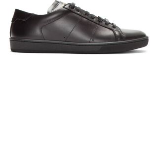 Saint Laurent Black Leather Classic Sneakers