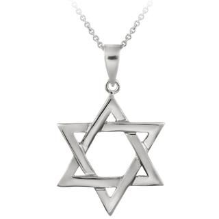 Mondevio Sterling Silver Star of David Necklace   Shopping
