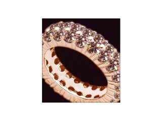 3.22 carat Champagne diamonds eternity band Diamond pink gold new