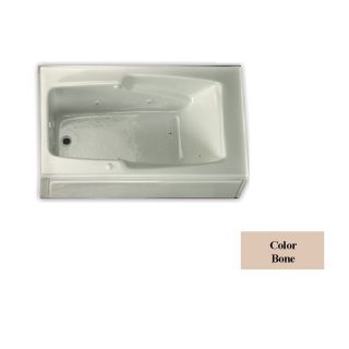 Laurel Mountain Replacement Trade Bone Acrylic Rectangular Skirted Bathtub with Left Hand Drain (Common: 32 in x 60 in; Actual: 18.5 in x 32 in x 59.75 in)