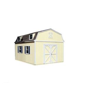 Handy Home Products Sequoia 12 ft. x 16 ft. Wood Storage Building Kit with Floor 18205 1