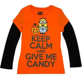 Minions Girls' Keep Calm Halloween Tee