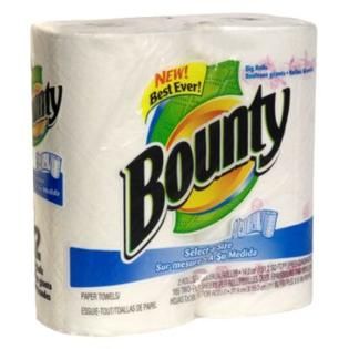 Bounty Select A Size Paper Towels, Big Rolls, 2 Ply, Prints, 2 rolls