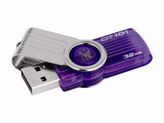 Kingston DataTraveler 101 Gen 2 32GB USB 2.0 Flash Drive (Purple) Model DT101G2/32GB