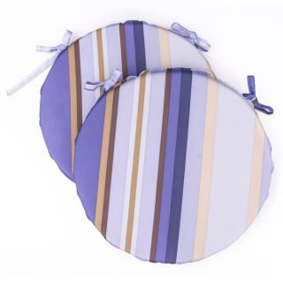 Dunes Club Purple Multi Stripe Bistro Cushions (Set of 2)