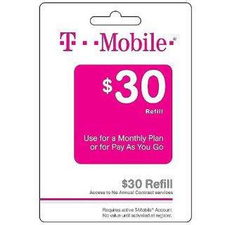 (Email Delivery) New T Mobile Monthly4G $30 Unlimited Web & Text with 100 min of talk