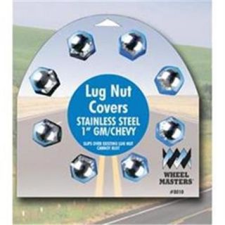 Wheelmaster 8012 1. 5 Stainless Stell Lug Nut Cover, 6 Pack