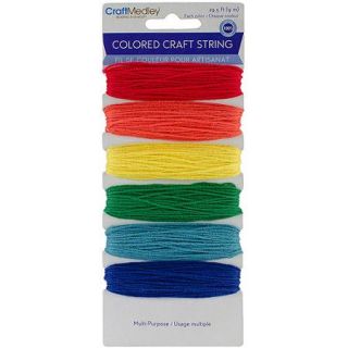 Multi Purpose Colored Craft String, 29 1/2', Brights